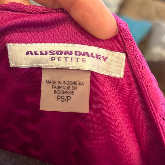 Fushia pink petite half sleeve blouse size petite small - Picture 7 of 7